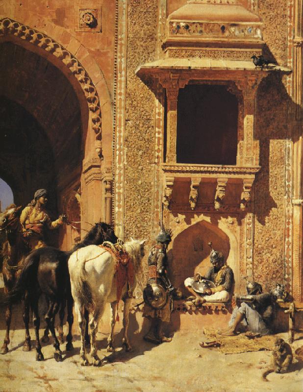 Edwin Lord Weeks Gate of the Fortress at Agra, India oil painting image